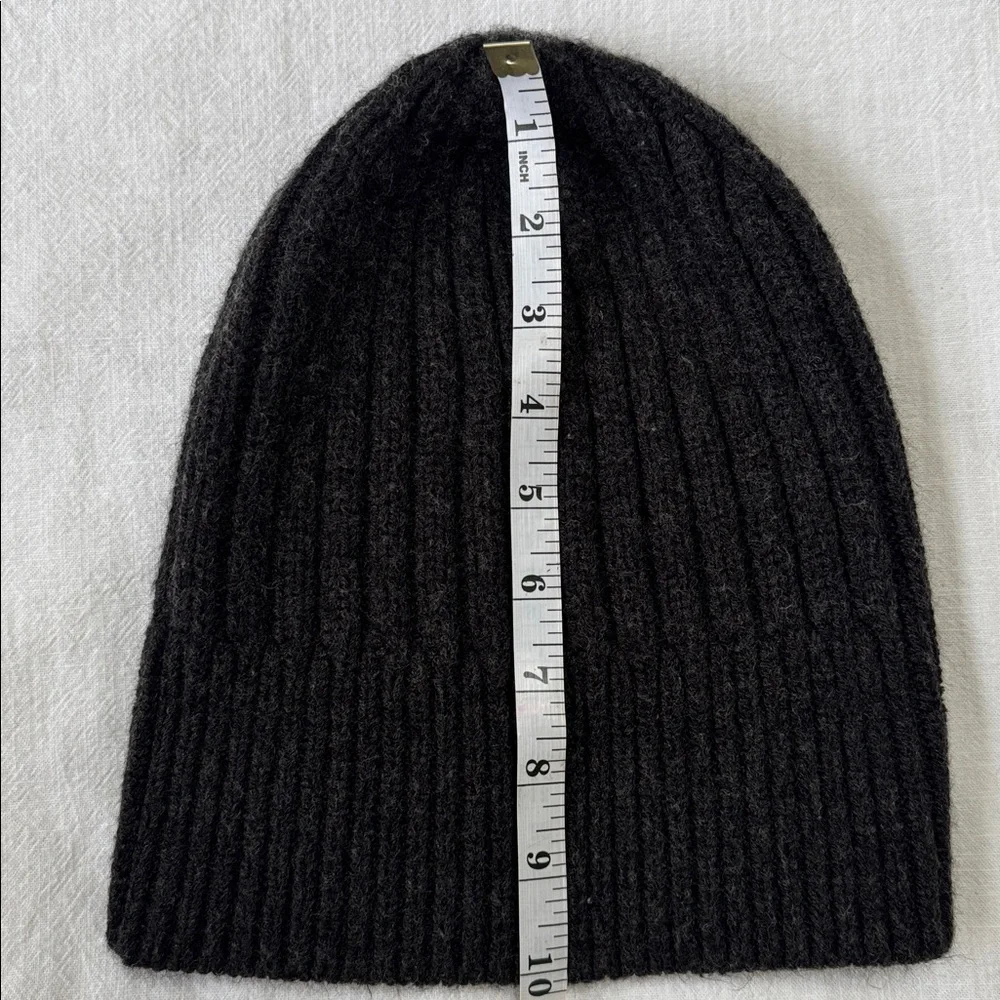 UNIQLO HEATTECH RIBBED BEANIE Wool Blend DARK GRAY 478303 +BONUS HAT NAVY UNISEX
